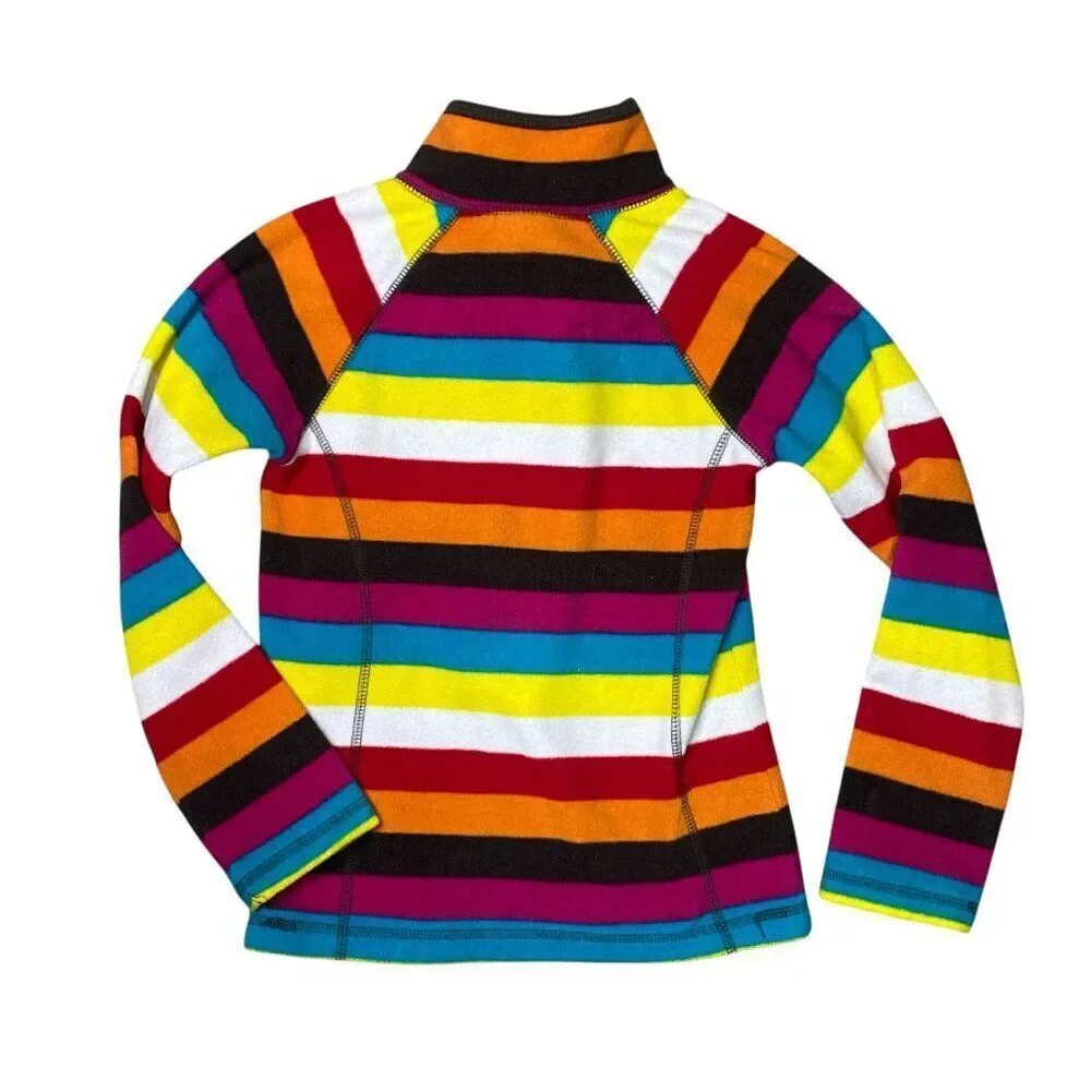 Old Navy Fleece Striped Pull Over Size 8 Medium